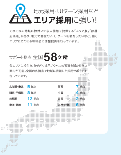 マイナビ転職全国サポートエリア