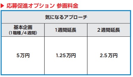 マイナビ転職基本企画応募促進オプション追加