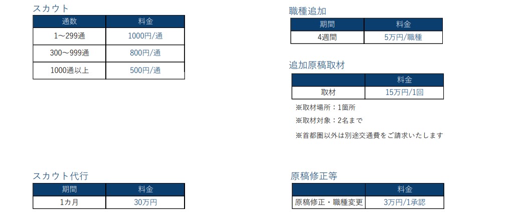 日経転職版オプション料金