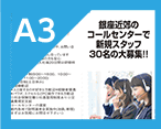 タウンワーク　掲載　サイズ　A3