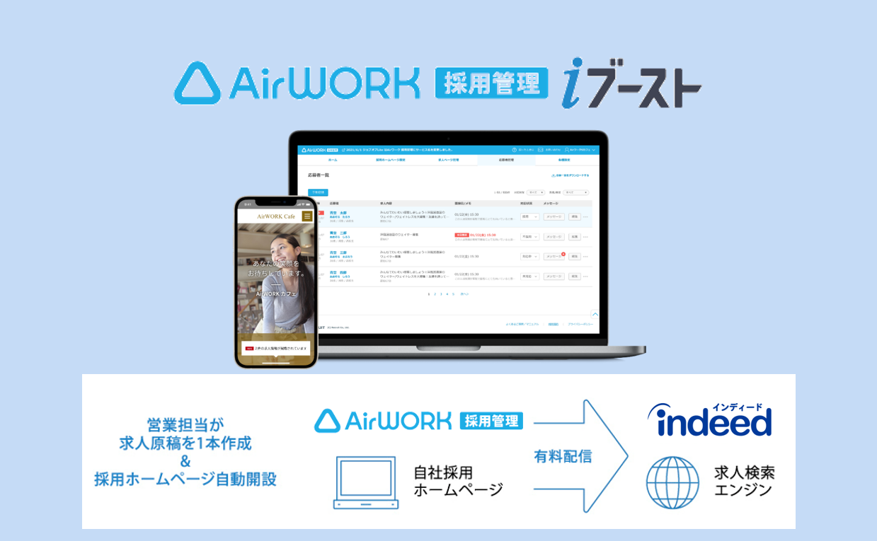 Airワーク(エアワーク)採用管理Iブースト画像