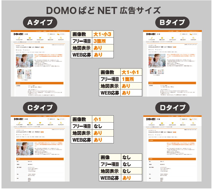 DOMOぱど広告サイズ