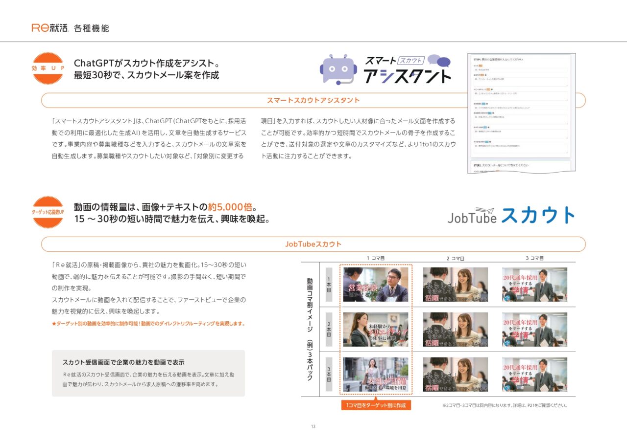 JobTubeスカウト・スマートスカウトアシスタント